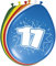 Folat 08211 - Zahlenballons/Ballon mit Zahl 11-12 / 30 cm - 8 STK.