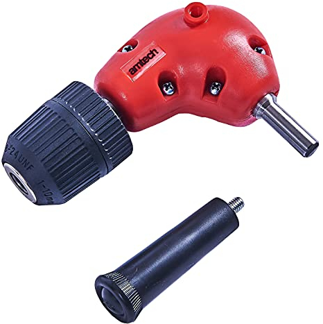 Amtech F3045 10mm (3/8) Right Angle Drill Attachment with keyless Chuck