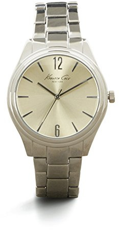 Kenneth Cole Damen 37mm Silber Ëdelstahl Armband & Gehäuse Uhr 10021763
