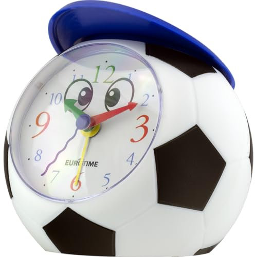 Eurotime Quarzwecker, Fußball mit Mütze, Modell 28819