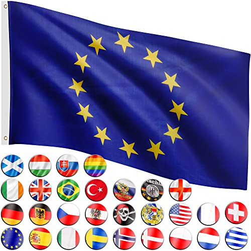 FLAGMASTER Flagge, 30 verschiedene Fahnen zur Wahl, Größe 120 cm x 80 cm, Europa