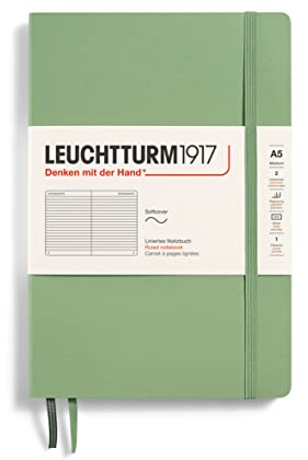 LEUCHTTURM1917 Notizbuch, Salbei, Liniert