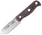 Cuchillo Cudeman 182-Y Mini SANABRIA II BUSHCRAFT de un duende de negro hoja de acero ACX-380 de 7 cm empuñadura de yute marrón de 8,5 cm funda de cuero para Caza, Supervivencia y Bushcraft