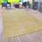 Paco Home Outdoor Teppich Balkon Terrasse Vintage Küchenteppich Orient Muster Rauten Ethno, Grösse:160x220 cm, Farbe:Gelb 2