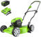 Greenworks Tondeuse à Gazon sans balais 40 V 48,3 cm (2 en 1), Batterie USB 4 Ah (Power Bank) et Chargeur Inclus MO40L414