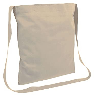 Artexia, Umhängetasche für Damen, Einkaufstasche aus Baumwolle, Stofftasche aus Canvas, natur
