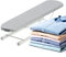 KADAX Mini planche à repasser pour manches et manchettes, 50 x 11 cm, planche à repasser avec housse décorative, planche à repasser pliable (gris)