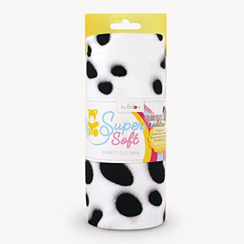 Hobby Horse Stoff Tigerschecke/Dalmatiner – 1,5 mm SuperSoft SHORTY – Panel 100 x 75 cm