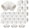 Bwintech 10 Pcs 25mm (3/4 ) 90 degrés coude raccord coulissant raccord de tuyau en PVC-U raccord d'embrayage coude connexion de tuyau d'eau de jardin