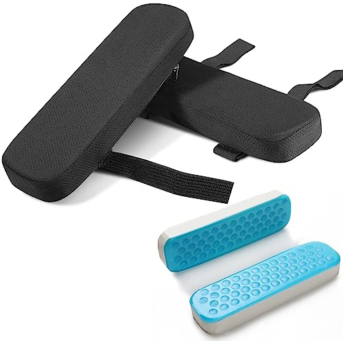 Stuhl Armlehne Kühlgel Kissen Ellbogen Kissen Druckentlastung Bürostuhl Gaming Stuhl Armlehne mit Memory Foam Pads 2