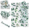 30PCS Tissue Paper for Wrapping Gifts, 20 * 14 Inch Green Leaf Tissue Paper Sheets for Packaging Green Tissue Paper for Wedding Birthday Baby Shower Party Favor, Gift Bag Box Packaging DIY
