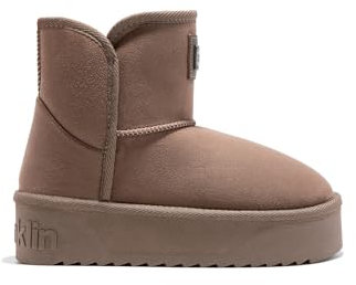 D.Franklin - Bottes Australiennes Hiver Femme avec Intérieur en Fourrure - Nordic V.2 Basic Low