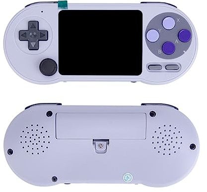 GOUX Handheld Game Console, 3-inch Data Frog SF2000 Retro Video Game with 6000 Classical Games, Portable Mini Game Player Arcade Game Machines Birthday Gift for Kids & Adults (Dual-player Mode)