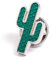 BRERA 67 - broches et pins pour femme en metal en forme de kactus vert, broche femme vetement, broche homme pins, mini broche bijoux, pince decollete femme