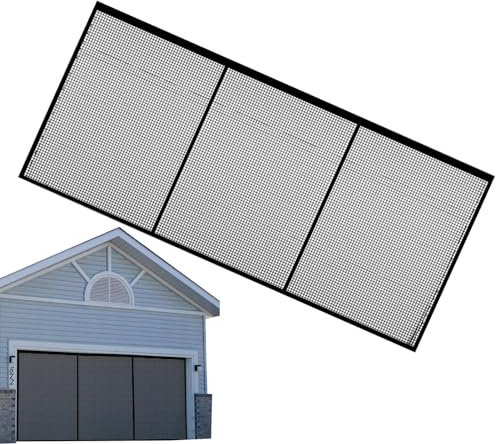itrimaka Pantalla para puerta de garaje, Pantalla de garaje,Malla magnética para puerta de garaje - Puerta mosquitera para garaje, malla de fibra de vidrio, malla de puerta resistente y transpirable