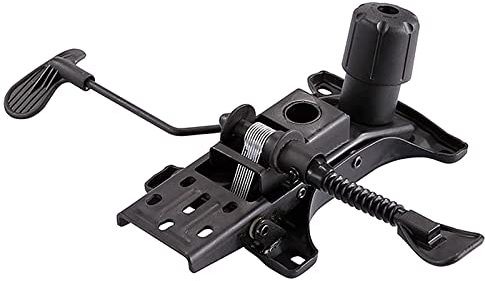 KMDZDZGS Sitzaufnahme Bürostuhl 200kg, Drehstuhlmechanik, Drehstuhluntergestell, Wippmechanik für Schreibtischstuhl, Sitzmechanik für Bürostuhluntergestell, legierter Stahl, schwarz. (Modell B)