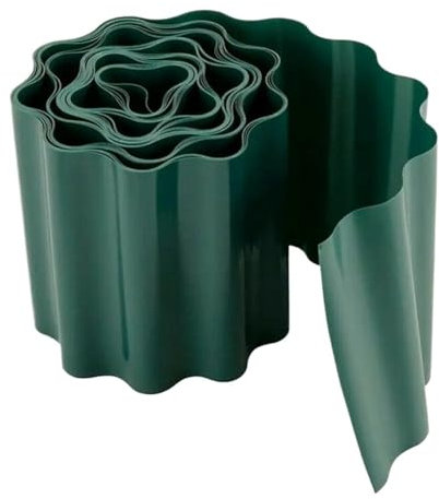 YXINAER Kunststoffzaun Gartenrand Kanten 10/15/20cm Garten Gras Weg Rasen Wand Rand Kies Grenze Werkzeug Beetumrandung Garten(15x900CM)