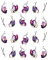 8 Sheets Flower Petal Nail Art Stickers Decals Water Transfer DIY Nail Art Decoions and Durable