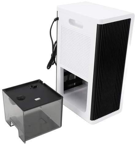 Asixxsix Luftentfeuchter für Keller, 2,8-Liter-Wassertank, präziser Sensor, hocheffizienter Filter, intelligenter Kompressor, automatische Abschaltung, ideal für Wohnmobile (EU-Stecker)