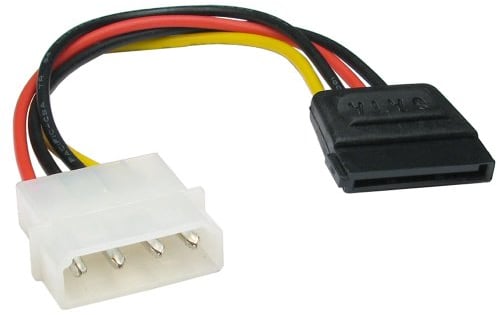 Molex LP4 4 Pines a SATA 15 Pines Energía Adaptador Cable Cable