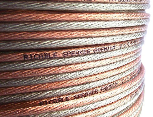 Ricable Custom 1.5/20-20 Metri 2 x 1,5 mmq Cavo Audio OFC di Potenza x Casse