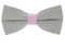cravateSlim Fliege Pastell – Fliege Baumwolle Hochzeit – Fliege Herren zweifarbig, Taupe et Rose, One size