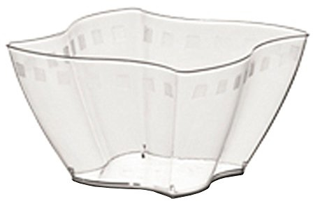 50 COPPETTE DI PLASTICA MEDIO GRANDI CC 350 PER MACEDONIE YOGURT E GELATI TRASPARENTI