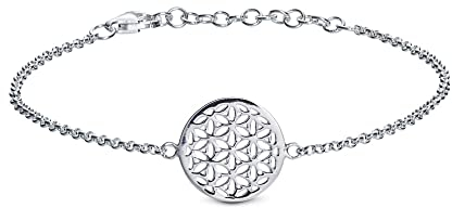 iz-el 925 Silber Armkette Blume des Lebens