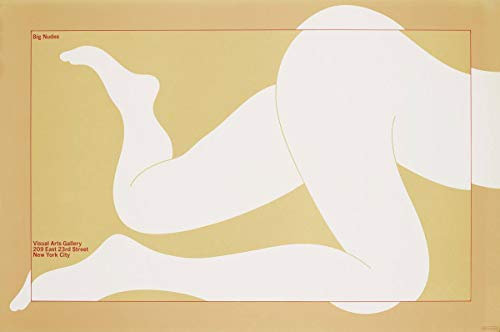 Historic Pictoric Milton Glaser Poster Big Nudes at The Visual Arts Gallery, New York, 1967, 61 x 40,6 cm