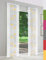 Schiebegardinen nach Maß, Straßburg, hochqualitative Wertarbeit, Maßanfertigung, Schiebevorhang, Raumteiler, Flächenvorhang, halbtransparent, inkl. Laufwagen (220cm Höhe x 60cm Breite/Gelb)
