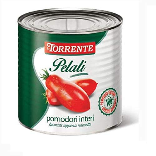 La Torrente Pelati - Sauce italienne pour tomates pelées pour pâtes et pizza - Grande boîte de 2,5 kg