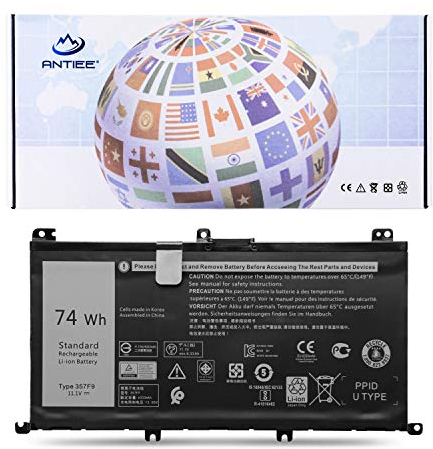 ANTIEE 11.1V 74Wh 357F9 Notebook Primary Batteria per Dell Inspiron 15 7000 Series 7566 7567 7557 7559 5576 5577 INS15PD-1548B INS15PD-1548R INS15PD-1748B 0GFJ6 71JF4 Laptop Battery