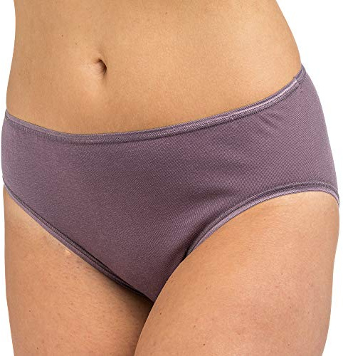 HERMKO 17031 3er Pack Damen Midi Slip sehr weich Dank Modal, Farbe:Pflaume, Größe:32/34 (XS)