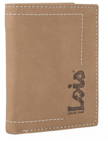 Lois - Herren Geldbörse Echtleder RFID Schutz - Herren Leder Geldbörse Klein oder Groß - Portemonnaie Herren Echtleder mit Kartenfächern, Braun