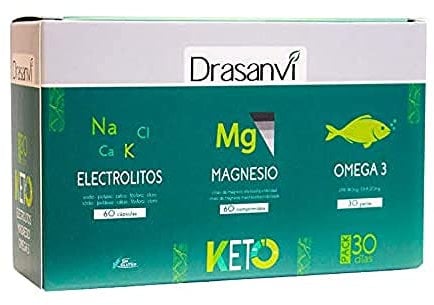 Drasnavi PACK KETO ELECTROLITOS, OMEGA 3 Y MAGNESIO