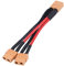 Wakects Xt60 Parallelkabel Adapter Batterieanschluss XT60 Verlängerungskabel Y-Splitter für RC Lipo (1 bis 2 Buchse) (1 Stecker und 2 Buchse) (M)