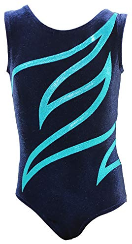 GymStern Mädchen Turnanzug Plamak Basic – Kurzarm Gymnastikanzug aus Stretch-Velvet mit Rundhalsausschnitt – Made in Germany
