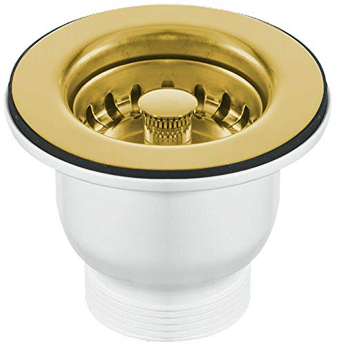 Astini, RAK, Rangemaster, Caple 65mm Gold Sink Strainer Waste MBSWSS85-90