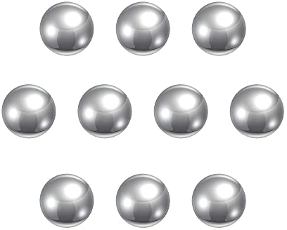 sourcing map 10 Stück Lagerkugeln Metallkugeln Kugellager 9,5mm 201 Edelstahl G200 Präzision