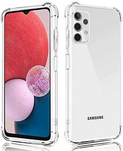 KP TECHNOLOGY Galaxy A13 Case, Samsung Galaxy A13 Clear Case With Reinforced Corners, Drop Protection Soft TPU Bumper Phone Case for Samsung Galaxy A13 (Clear)