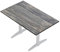 GGMMÖBEL COMPACT | Esstisch HPL Tischplatte | 118 x 68 cm | Rustikal Kiefer | Perfekt für klappbare Gartentisch, Esstisch | Outdoor | Restaurant, Cafe, Bar