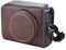 Rieibi ZV1 Case - Vintage PU Leather Camera Case for Sony ZV1 ZV-1 DSLR Camera - Protective Case with Strap - Coffee