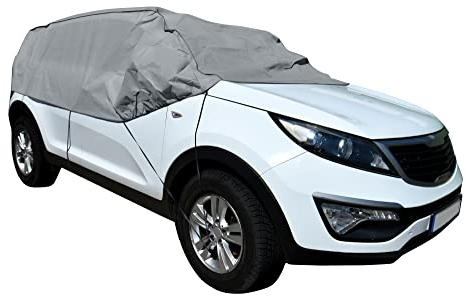 Halbgarage geeignet für Qashqai ab 2007 - SUV Fahrzeuge Multisaisonal Auto Abdeckung Grau