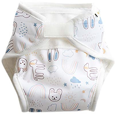 ImseVimse Windelüberhose, White Teddy, Größe L