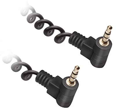 Ekon 3,5-mm-Klinkenkabel, 90°-Stecker, AUX-Kabel, 0,75 Meter, Stecker, für Stereoanlage, Laptop, Kopfhörer, mp3, iPod, Smartphone, Tablet, Radio, Autoradio