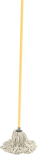 Kitchen Floor Mop with Wooden Stick 120cm 100% Cotton (PY20 Metal Socket)