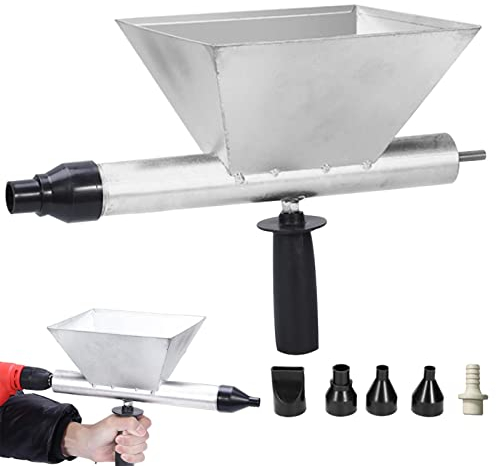 Calafateo Cemento Eléctrica, Máquina Lechada Cemento Portátil con 4 Boquillas, Pulverizador Cemento Mortero, Herramientas Lechada Automática para Paredes Ladrillos Pisos