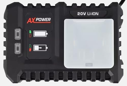 Ferm AX-power 20V ladegerät, Schnellladegerät, Batterie ladestation, charger für 1,5 Ah, 2,0 Ah, 4,0 Ah