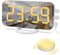 Peukerty Chargeur USB avec lumière LED réglable Snooze Alarme pour les personnes dormant lourd adultes avec shaker de lit