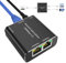 YOUTINGHDAV LAN Splitter 1 auf 2, 1000Mbps RJ45 Netzwerk Switch 2 Port Ethernet Splitter, RJ45 Gigabit Switch CAT5 CAT5E CAT6 CAT7 for PC, Laptop, Hub, Switch, Router, Set-Top Box, Digital TV
